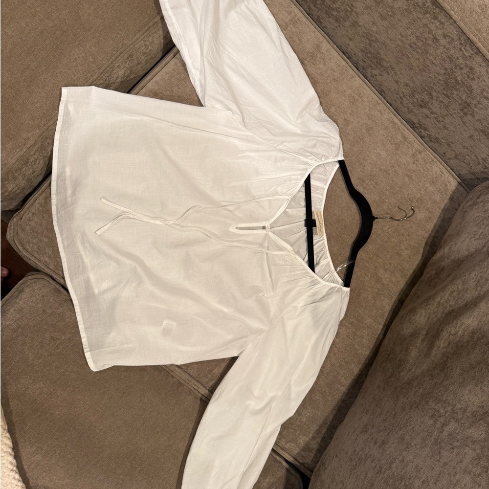Universal Thread 100% cotton Loose White Blouse size small